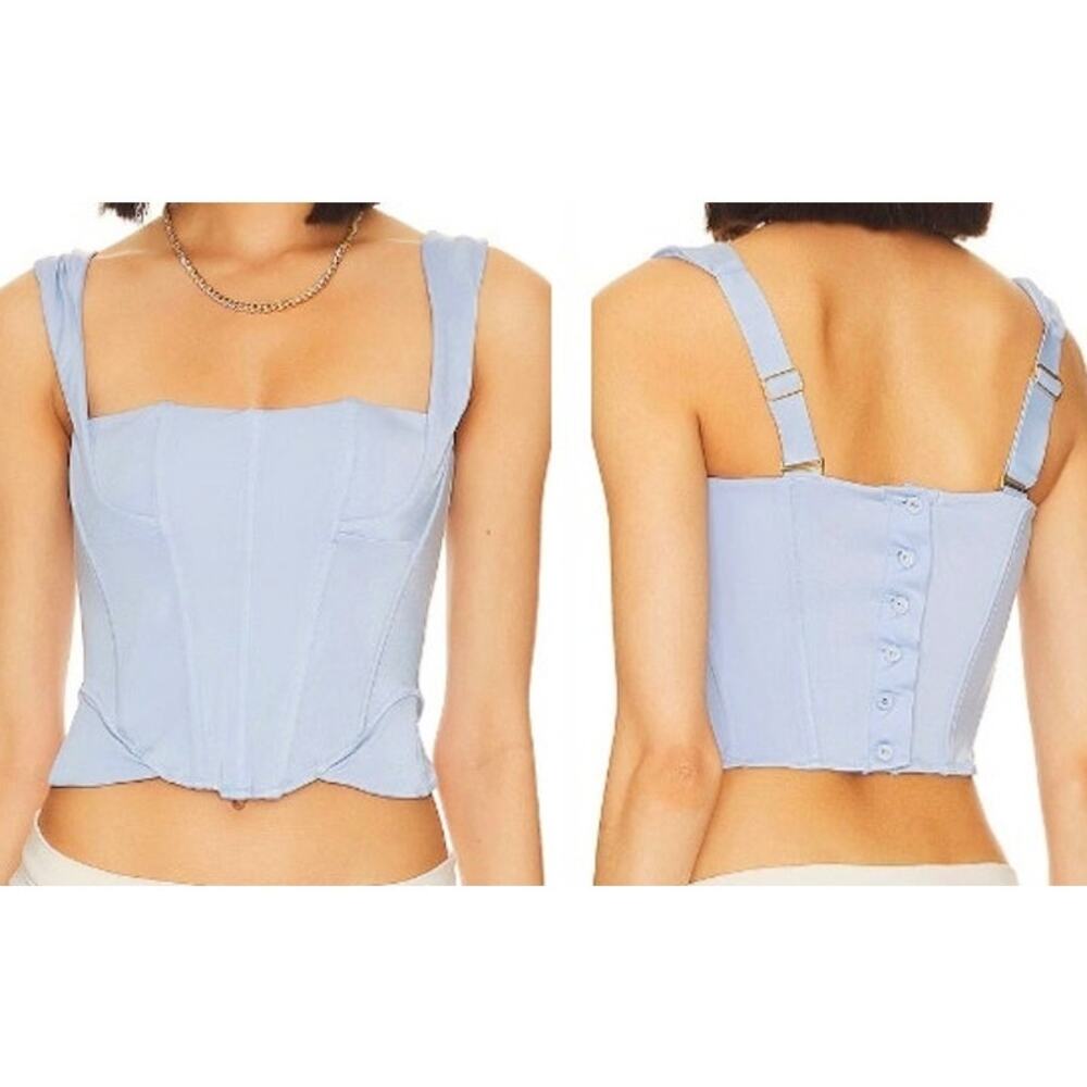 We are HAH Knock Out Top Bustier Corset Style - Periwinkle Blue - Size XS - $128